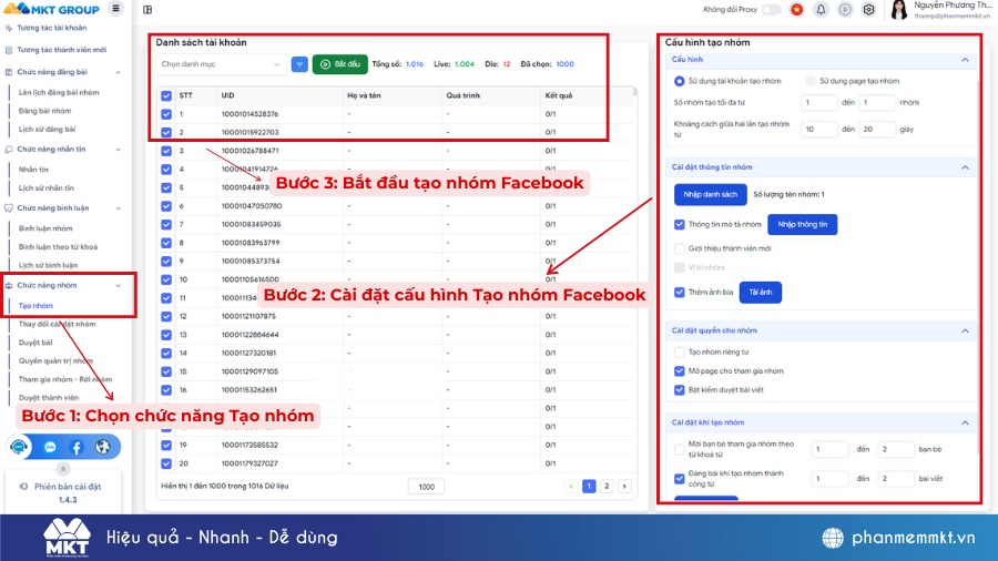 cách tạo nhóm facebook nhiều thành viên