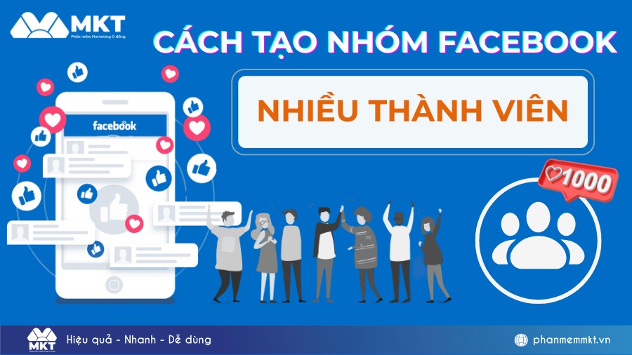cách tạo nhóm facebook nhiều thành viên
