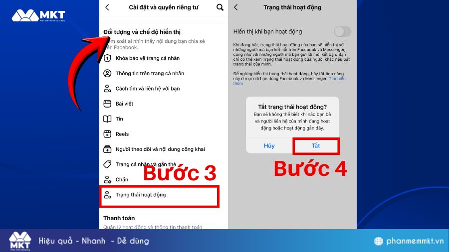Tắt trạng thái online facebook trên Iphone Cách tắt trạng thái online facebook trên Iphone