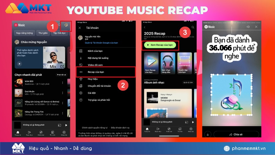 Hướng dẫn cách xem YouTube Recap 2025 từ A-Z 5 Cách xem YouTube Music Recap 2025