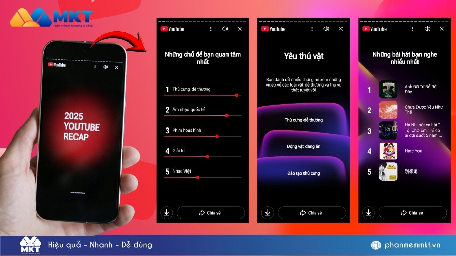 cách xem YouTube Recap