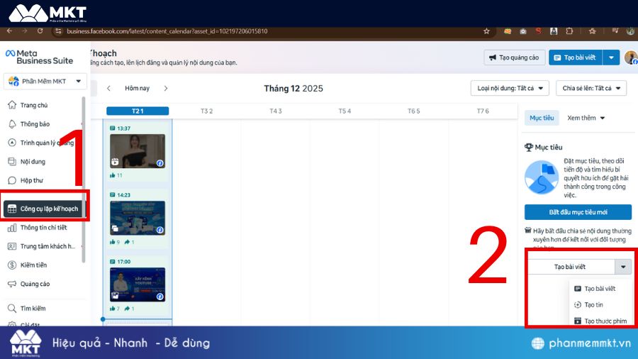 Lên lịch đăng bài tự động trên Fanpage 