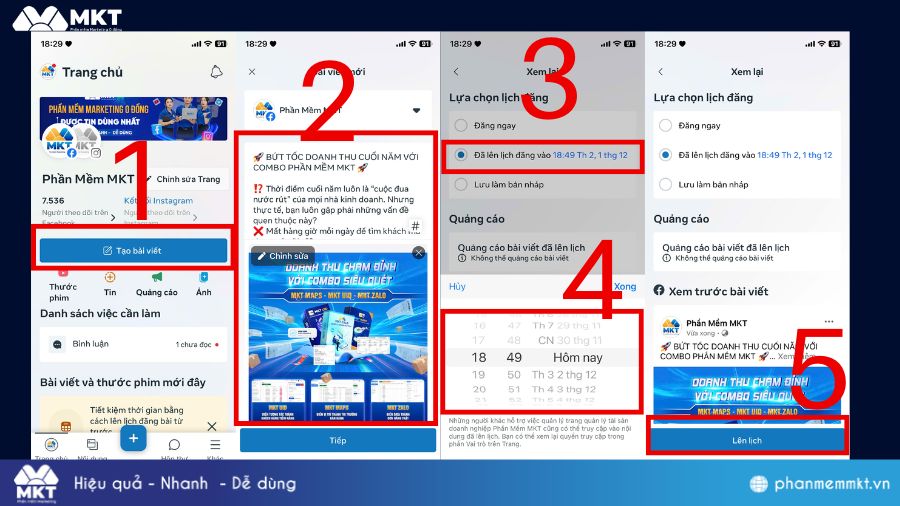Đăng bài tự động trên Fanpage qua Meta Business Suite