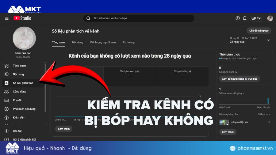 Cách xem kênh Youtube có bị bóp hay không? Làm sao kiểm tra kênh có bị bóp hay không?