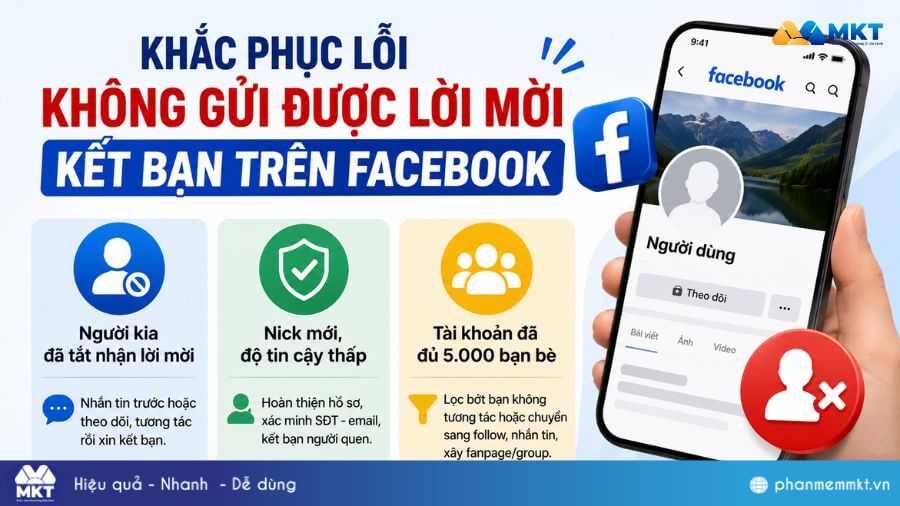 Top 3 cách khắc phục không thể kết bạn Facebook đơn giản nhất 2 Khắc phục lỗi không gửi được lời mời kết bạn trên Facebook