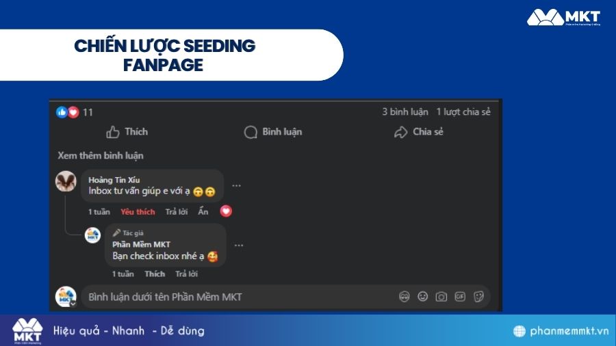 Chiến lược seeding cho Fanpage Chiến lược seeding Fanpage