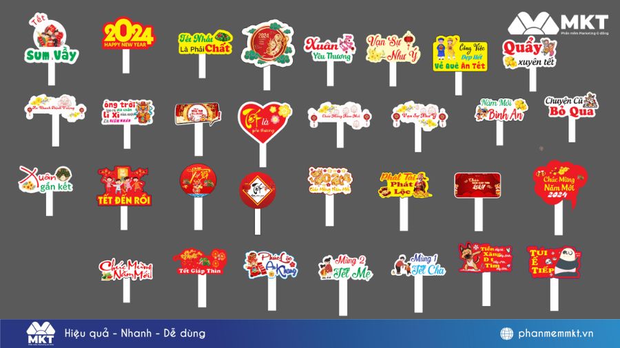 Hashtag theo Trend ngày Tết Marketing Tết