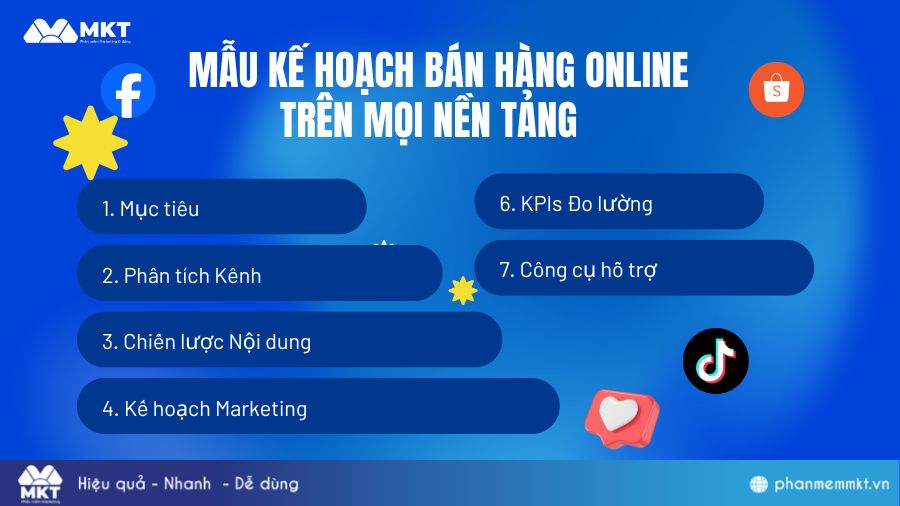 Gợi ý mẫu kế hoạch bán hàng online nhiều nền tảng