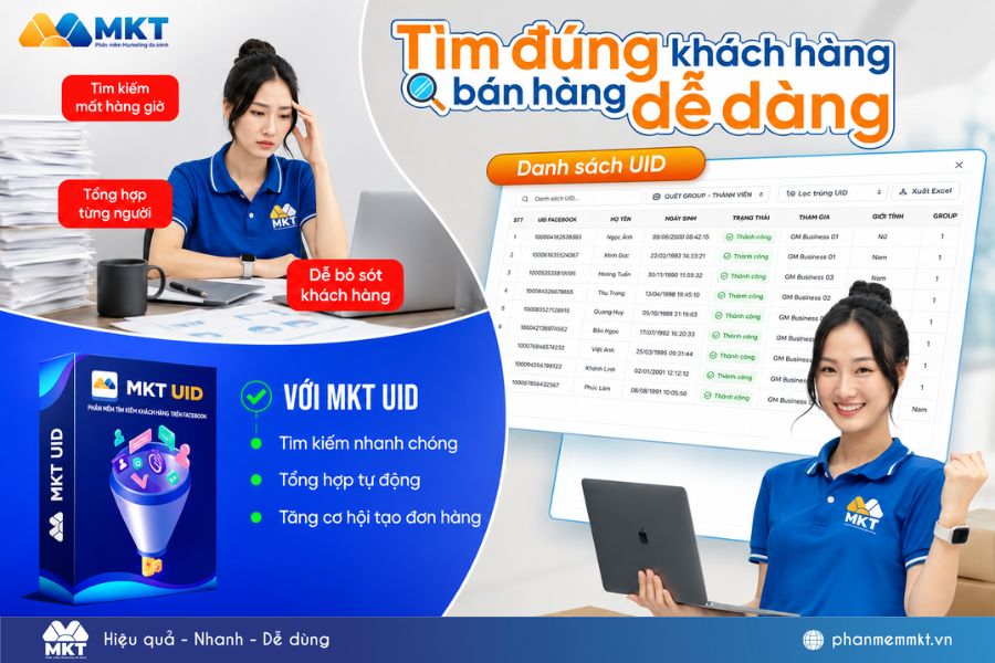 Phần mềm tìm kiếm khách hàng Phần mềm bán hàng trên Facebook