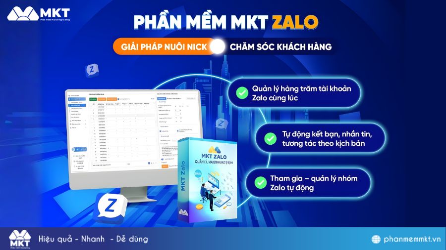 Quản lý hàng trăm tài khoản Zalo Phần mềm đăng nhập nhiều zalo trên máy tính