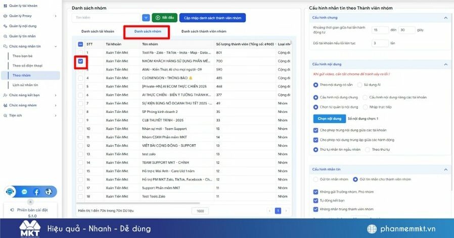Phần mềm nhắn tin Zalo tự động uy tín - ZMarketing PC 4 Phần mềm nhắn tin Zalo tự động