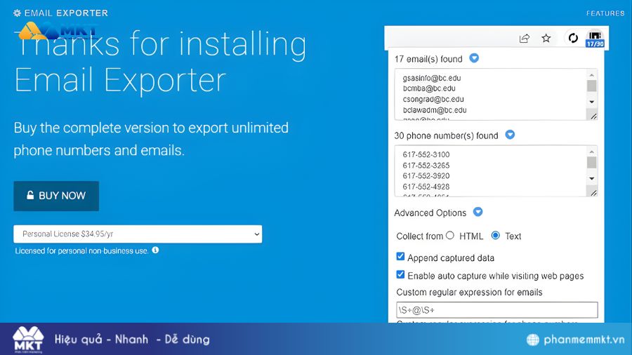 Top 8 phần mềm quét mail nhanh chóng, hiệu quả nhất hiện nay 2 Phần mềm quét email Email Exporter