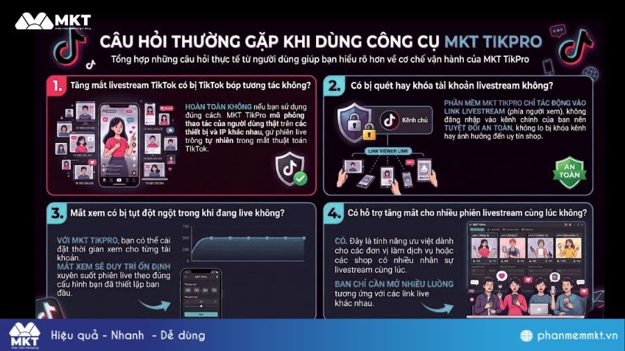 Câu hỏi thường gặp khi dùng tool MKT TikPro Câu hỏi thường gặp khi dùng công cụ MKT TikPro
