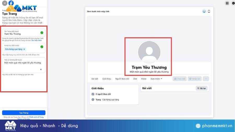 Tạo fanpage bán hàng trên máy tính Cách tạo fanpage bán hàng
