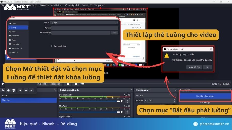 Thiết đặt Luồng Cách phát lại live trên Facebook