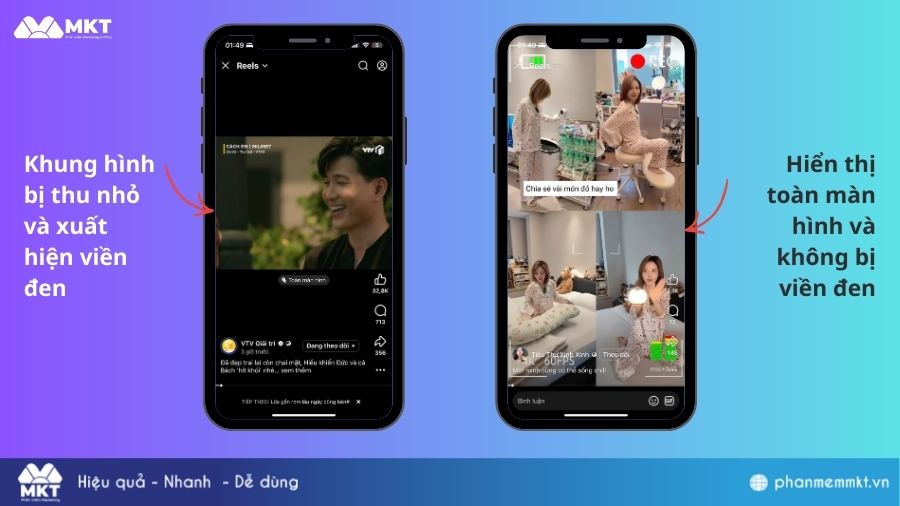 Kích thước video ngang và video dọc trên Facebook Kích thước reel Facebook