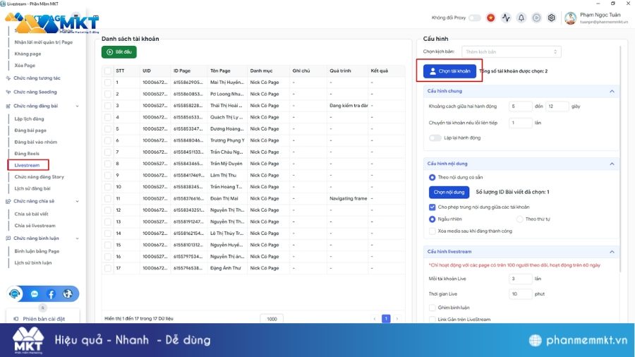 Truy cập tính năng livestream Cách phát lại live trên Facebook