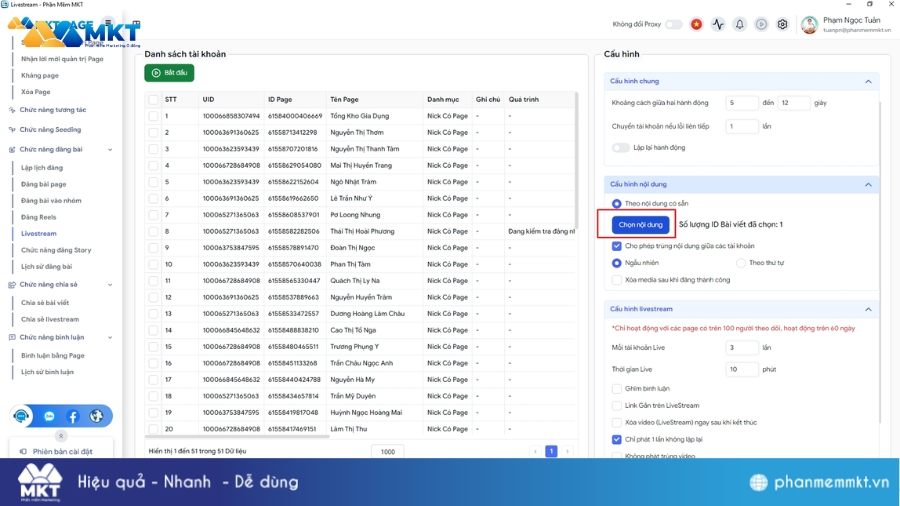 Tải video phát lại trong mục Cấu hình nội dung Cách phát lại live trên Facebook