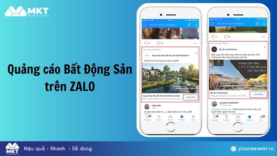 Sử dụng Zalo trong marketing bất động sản Các kênh marketing bất động sản