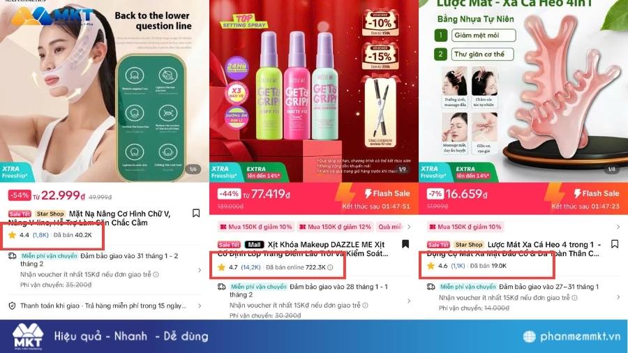 Chọn sản phẩm được đánh giá cao và có lượt bán trên 4000 Cách chọn sản phẩm làm Affiliate TikTok