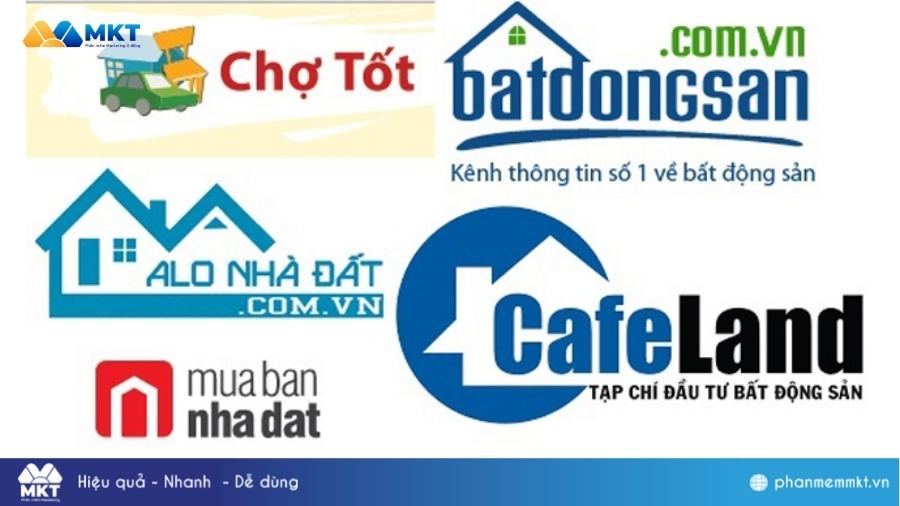 Lên trang đăng tin bất động sản Các kênh marketing bất động sản