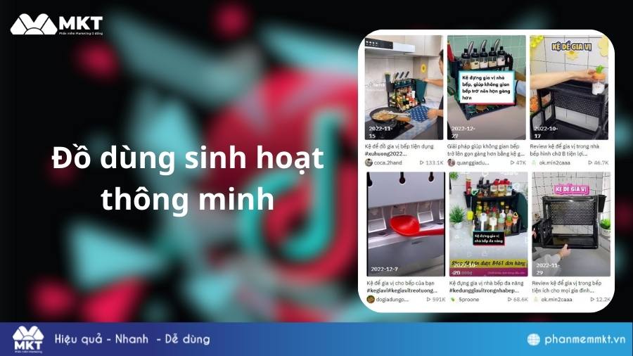 Nhóm sản phẩm đồ sinh hoạt thông minh Cách chọn sản phẩm làm Affiliate TikTok