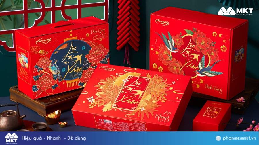 Hộp quà Tết cao cấp, sang trọng Mẫu hộp quà Tết đẹp