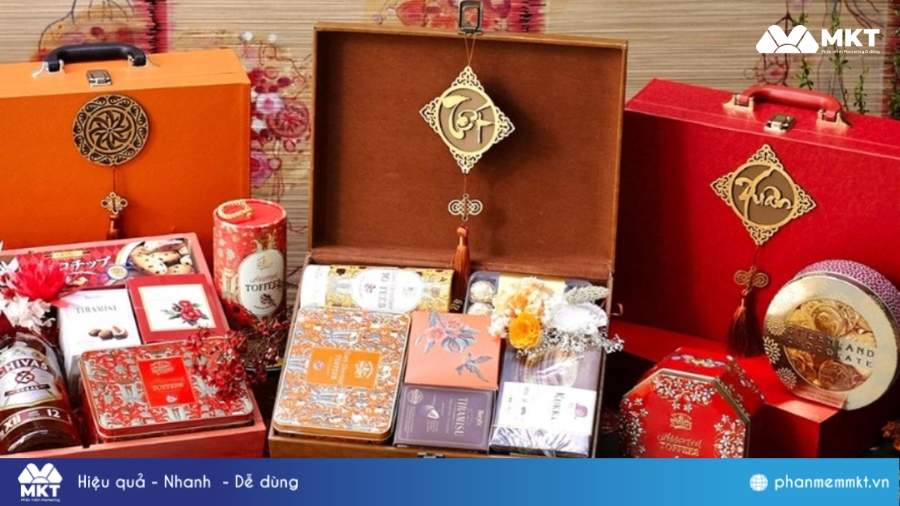 Hộp quà Tết cao cấp, sang trọng Mẫu hộp quà Tết đẹp