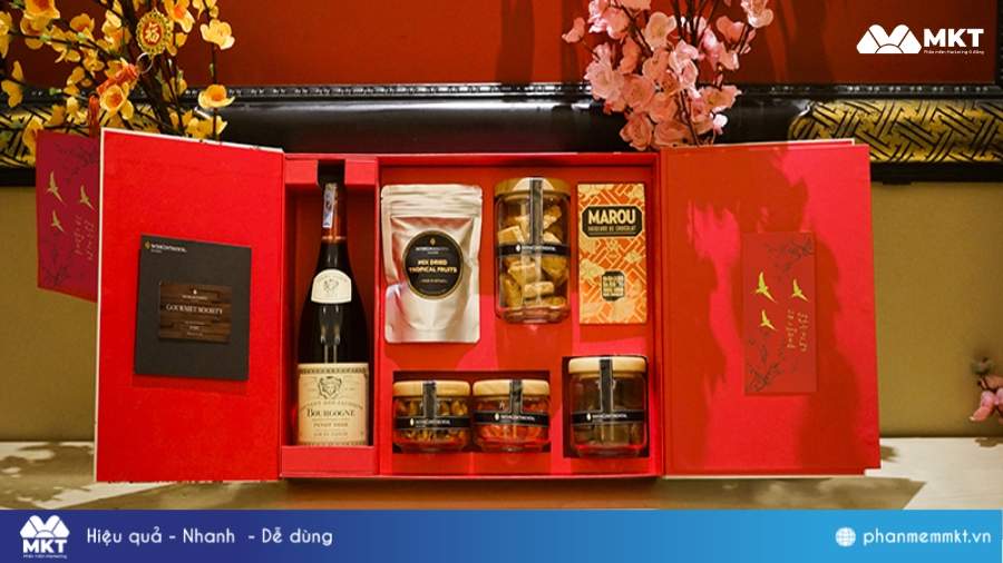 Hộp quà Tết cao cấp Hà Nội Mẫu hộp quà Tết đẹp