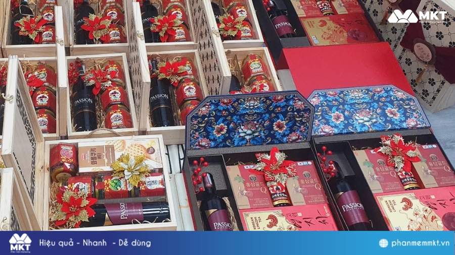 Hộp quà Tết cao cấp Hà Nội Mẫu hộp quà Tết đẹp