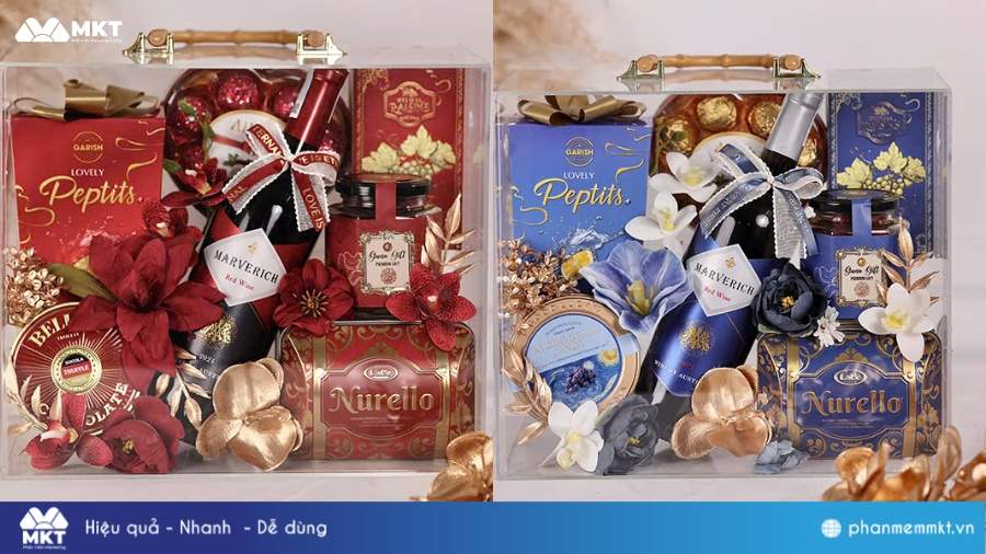 Hộp quà Tết cao cấp Hà Nội Mẫu hộp quà Tết đẹp