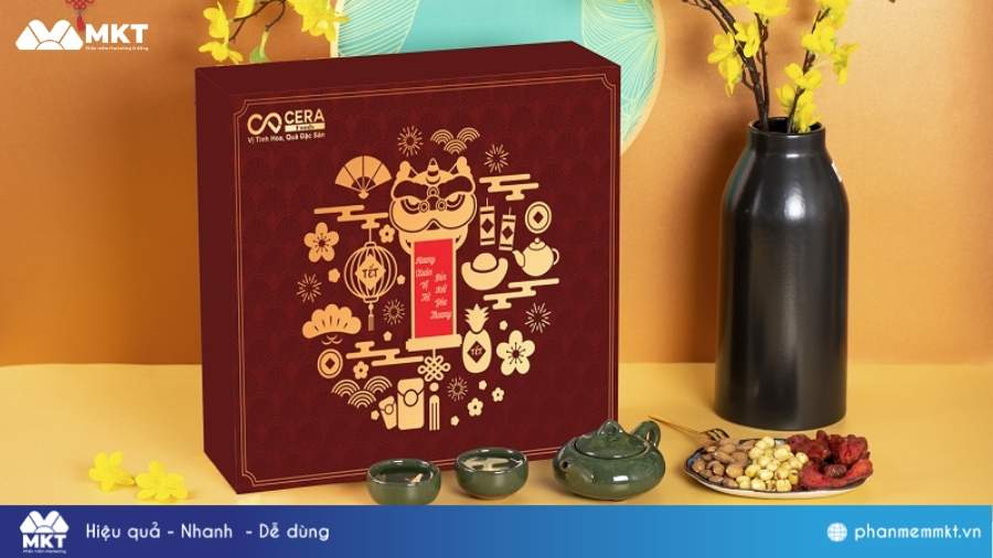 Hộp quà Tết cho sếp, đối tác Mẫu hộp quà Tết đẹp