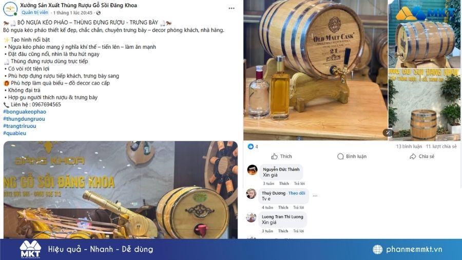Cửa hàng Thùng rượu gỗ sồi Đăng Khoa Cửa hàng Thùng rượu gỗ sồi Đăng Khoa