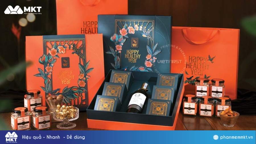 Hộp quà Tết dành tặng khách hàng doanh nghiệp Mẫu hộp quà Tết đẹp