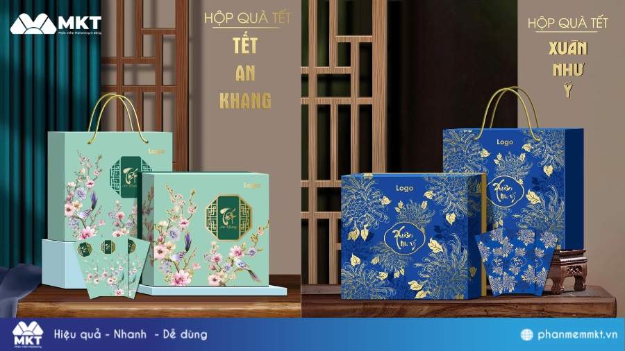 Hộp quà Tết cho nhân viên Mẫu hộp quà Tết đẹp