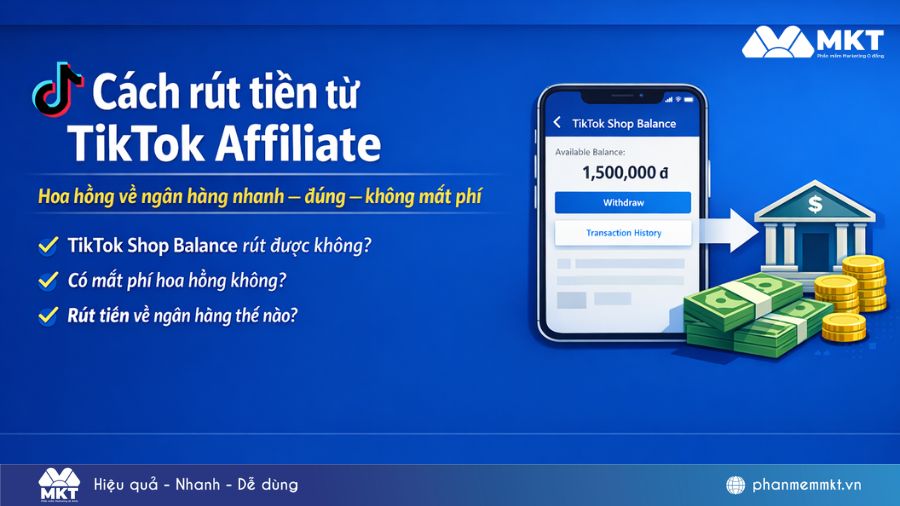 Cách rút tiền từ TikTok Affiliate về tài khoản ngân hàng trên điện thoại 13 Cách rút tiền từ TikTok Affiliate