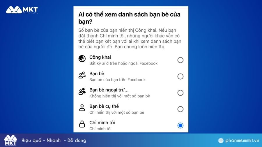Ẩn bạn bè với một số người cụ thể Có thể ẩn bạn bè với một số người cụ thể không?
