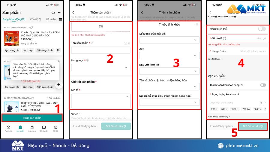 Tải TikTok Shop và thêm sản phẩm cách gắn link sản phẩm trên tiktok