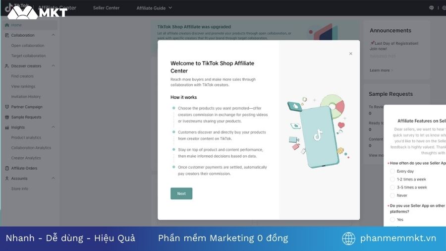 Lựa chọn sản phẩm theo từng bước Cách làm tiếp thị liên kết trên TikTok