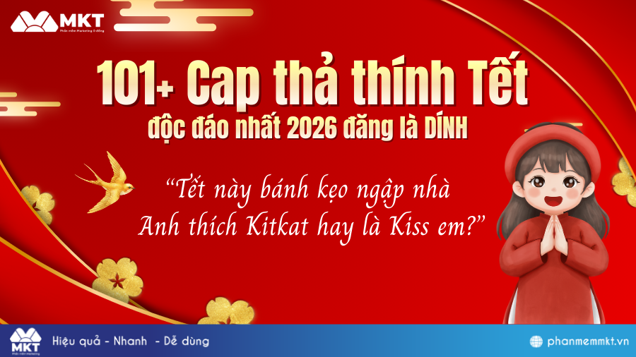 101+ Những câu cap thả thính Tết cực dính cho xuân Bính Ngọ 2026 8 Cap thả thính Tết 2026