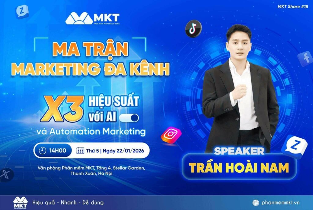 Sự kiện "Ma trận marketing đa kênh X3 doanh số với AI & Automation" cùng chuyên gia Trần Hoài Nam 36 Ma trận marketing đa kênh