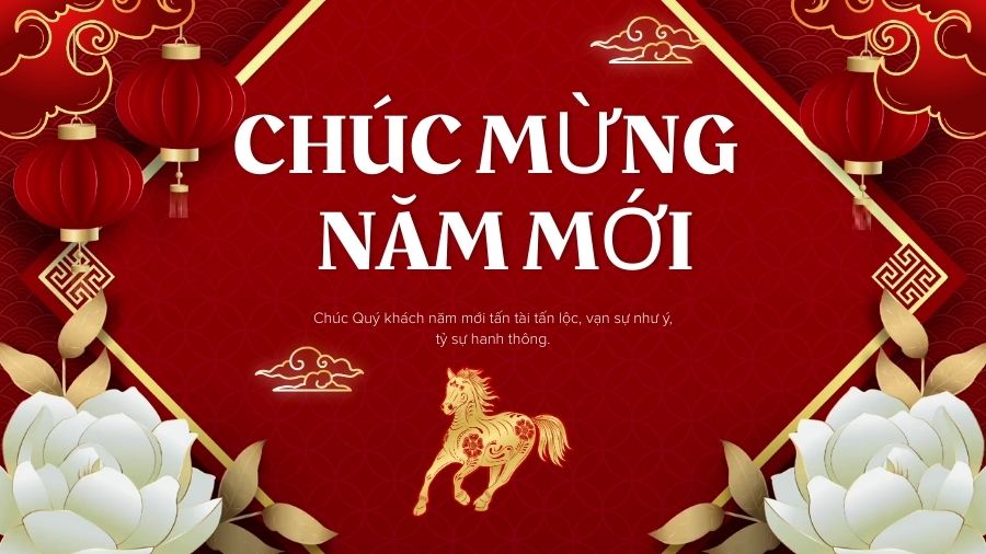 Mẫu thiệp chúc Tết đối tác khách hàng Thiệp chúc Tết đối tác khách hàng
