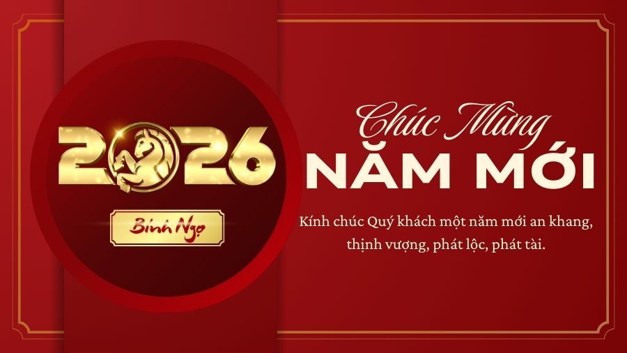 Thiệp chúc Tết 2026 khách hàng hiện đại Mẫu thiệp chúc Tết 2026 khách hàng hiện đại
