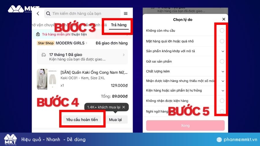 Kiểm tra trạng thái hoàn tiền Cách kiểm tra trạng thái hoàn tiền