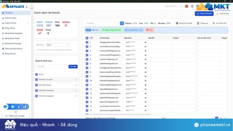 Phần mềm gắn 1000+ link Affiliate tự động Auto comment link
