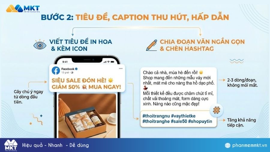 Tiêu đề, caption thu hút, hấp dẫn Tiêu đề, caption thu hút, hấp dẫn