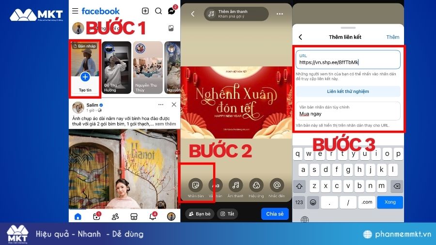 Gắn link sản phẩm trên Story Facebook Cách gắn link sản phẩm trên Story Facebook