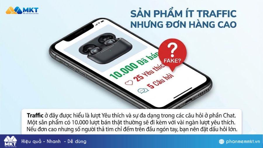 Sản phẩm shopee ít traffic Cách nhận biết lượt mua ảo trên Shopee: Sản phẩm ít traffic