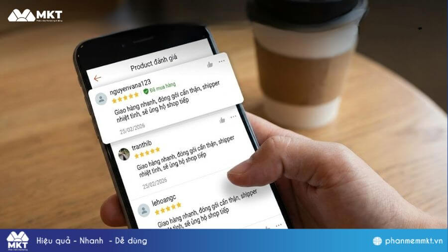 Nội dung đánh giá trên Shopee giống nhau Cách nhận biết lượt mua ảo trên Shopee: Nội dung đánh giá giống nhau