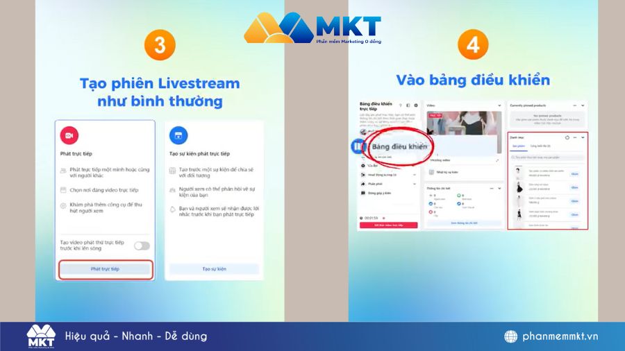 Ngay khi sản phẩm được gắn, người xem livestream có thể nhấn xem chi tiết, thêm vào giỏ và mua hàng trực tiếp mà không cần rời khỏi video. gắn giỏ hàng trên livestream facebook